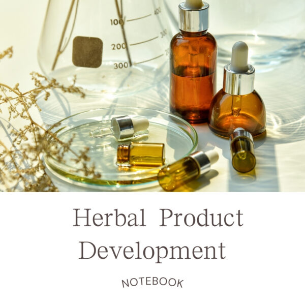 Herbal Product Development Notebook. digital with hyperlinks