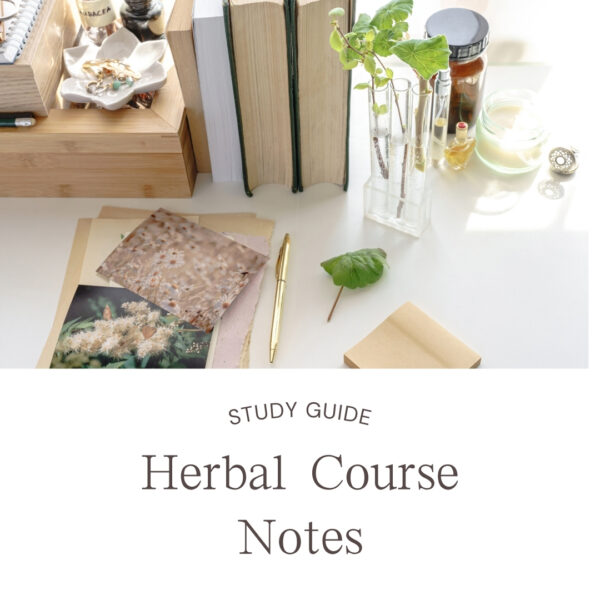 Herbal Course Notes, Study guide and assignment tracker, digital with hyperlinks